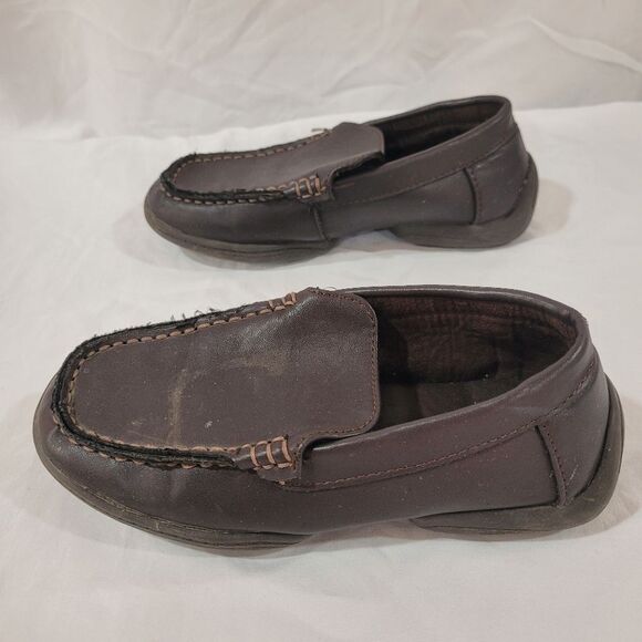 Reaction Kenneth Cole size 12 toddler boys dark brown race slip on loafers - Picture 7 of 8
